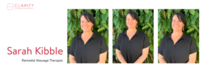 Sarah Kibble Remedial Massage Therapist Clarity Wellness North Adelaide